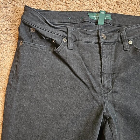 Lauren Ralph Lauren Jeans Womens 8 Modern Straight Curvy Stretch Denim Pants - Picture 8 of 14